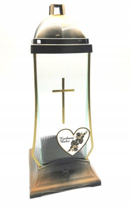 Elegancki znicz z dedykacją Kochanej Babci dziadek