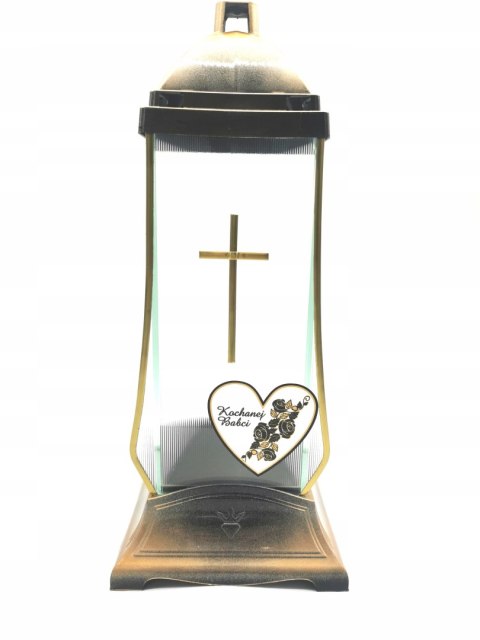 Elegancki znicz z dedykacją Kochanej Babci dziadek