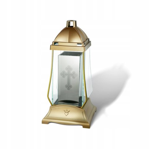 KAPLICZKA ZŁOTA SZKŁO W SZKLE LUSTRO ZNICZ INFINIT