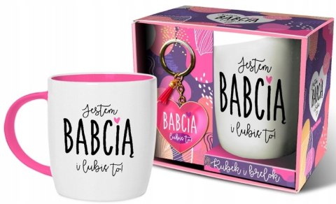 KUBEK Z BRELOCZKIEM DLA Babci DZIEŃ BABCI PREZENT