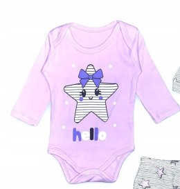 Piżamka gwiazdka dla dziewczynki 3-6 miesięcy 68