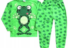 Piżamka żabka zielona piżama 3 6 miesięcy 68 żaba