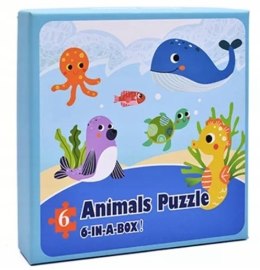 Puzzle sensoryczne 6 układanek prezent Mikołajki