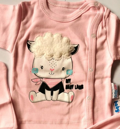 Różowa wyprawka dla niemowlaka 0-3 52 56 noworodek