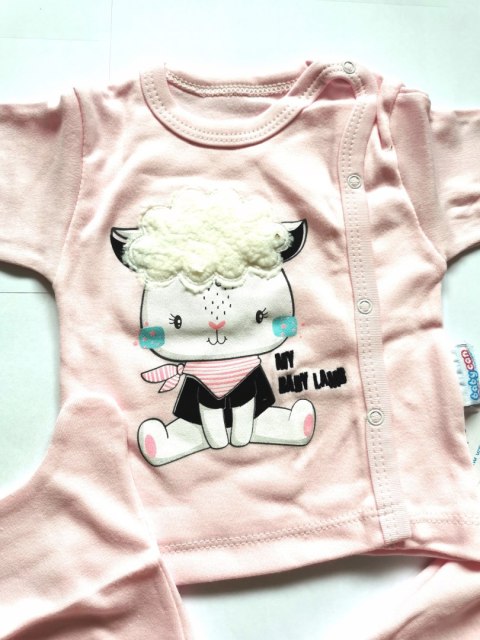 Różowa wyprawka dla niemowlaka 0-3 52 56 noworodek