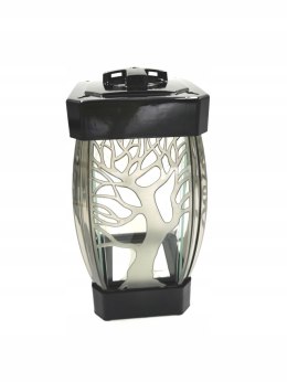 Szklany znicz drzewo lampion drzewko Led kapliczka