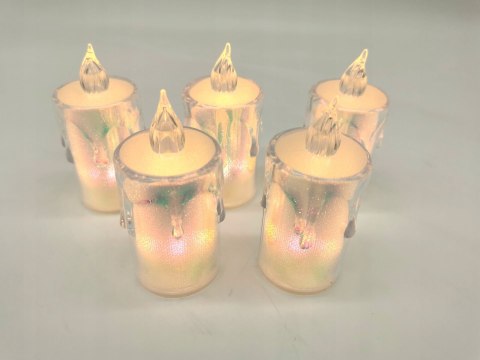 Wkład LED do zniczy wkład holograficzny LEDOWY 6cm