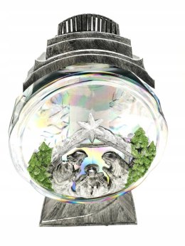 ZNICZ ŚWIĄTECZNY ZNICZE ŚWIĄTECZNE GRAFIT SZOPKA