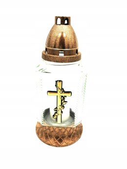 ZNICZ UNIWERSALNY KRZYŻYK ZŁOTY 24 CM LATARENKA