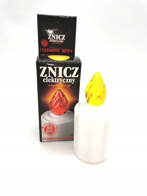 Znicze wkłady elektryczne diod LED 88 dni ŻÓŁTY