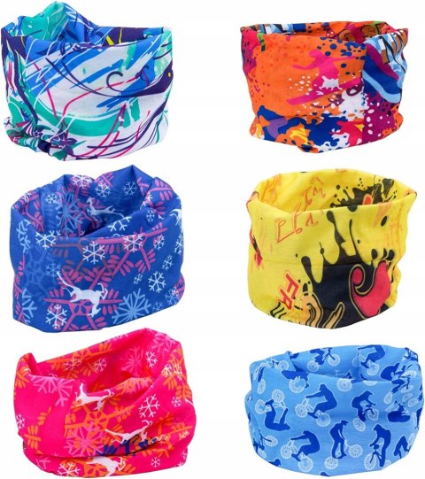 6 sztuk Bandanka chusta na głowę bandanki mix