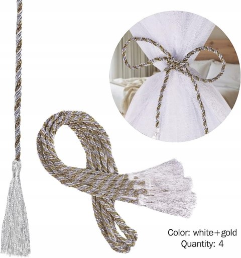 Baldachim moskitiera biała 210x190x24cm siatka