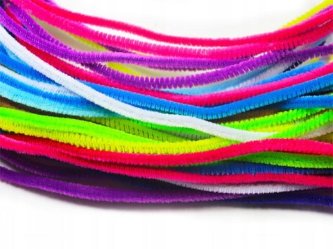 Druciki kreatywne 30cm 220 sztuk kolorowe wężyki