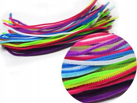 Druciki kreatywne 30cm 220 sztuk kolorowe wężyki