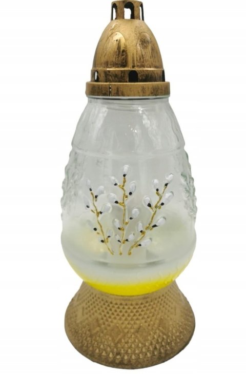 Duży Znicz wielkanocne jajo cieniowane ombre żółte zielone (wybór)