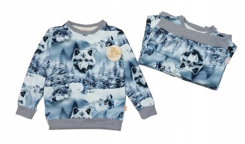 Elegancki Zestaw chłopiec bluza spodnie 98 prezent