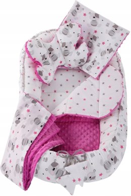 Kokon niemowlęcy Gniazdo Otulacz BABYNEST MISIE