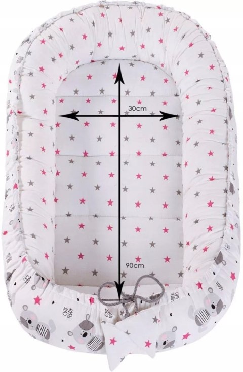 Kokon niemowlęcy Gniazdo Otulacz BABYNEST MISIE