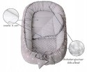 Kokon niemowlęcy Gniazdo Otulacz SZARY GWIAZDKI