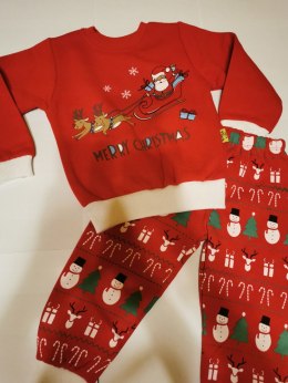 Komplet Świąteczny MIKOŁAJ bluza spodnie 2 latka
