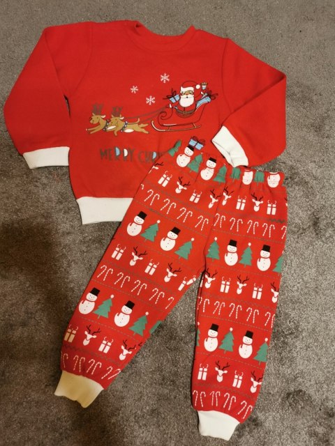 Komplet Świąteczny MIKOŁAJ bluza spodnie 2 latka