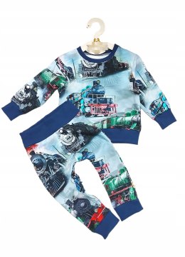 Komplet niemowlęcy świąteczny pociąg 86 bluza spod