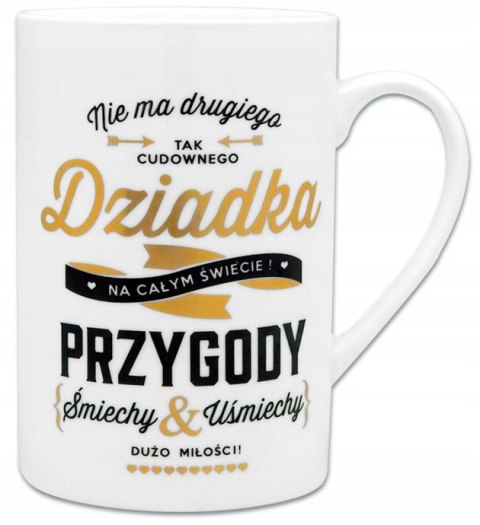 Kubek Gold Dla Dziadka złote napisy Dzień dziadka