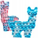 Lama alpaka zabawka Popit pop it push bubble gra