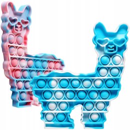 Lama alpaka zabawka Popit pop it push bubble gra