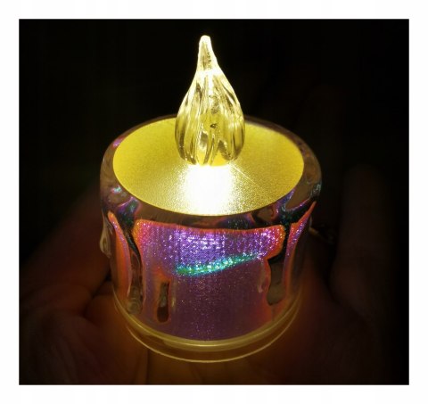 Wkład LED do zniczy wkład holograficzny LEDOWY 5cm