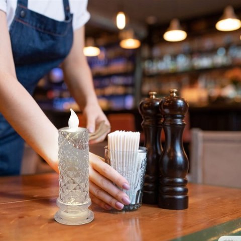 ZNICZ WKŁAD ŚWIECA LED KRYSZTAŁ 3D