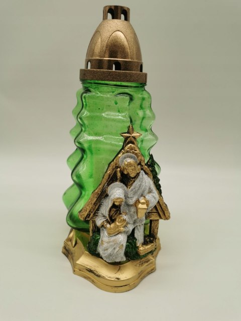 Znicze znicz świąteczny święta Rodzina 30cm szopka