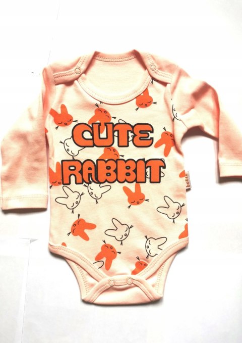 Body Niemowlęce Wielkanocne 68 6 miesiąc koralowe