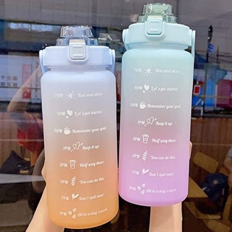 Butelka MYFOREST 2000 ml wielokolorowa róż ombre