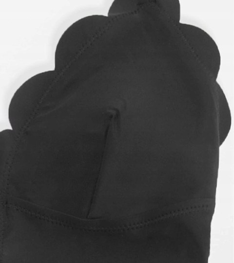 CUPSHE STRÓJ KĄPIELOWY CZARNY KWIATY dwuczęściow M