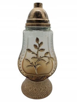 ELEGANCKI ZNICZ DRZEWO ARTYSTYCZNE ZŁOTE BURSZTYNOWE