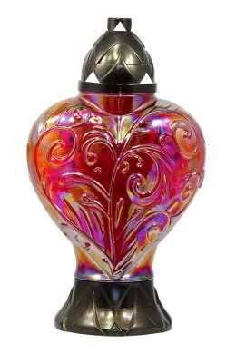 Ekskluzywny Znicz artystyczne duże serce Znicz serduszko czerwone Duże