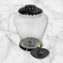 Elegancki ZNICZ LAMPION WAZON DUŻA BAŃKA ZE ŚWIECĄ (WYBÓR KOLORU)