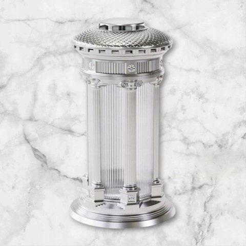 Elegancki ZNICZ LAMPION ZŁOTY CZARNY SANTA MAROZZA DUŻY 33 CM (WYBÓR)