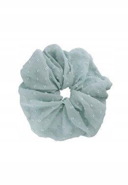 Gruba gumka do włosów scrunchie wzór w kropki