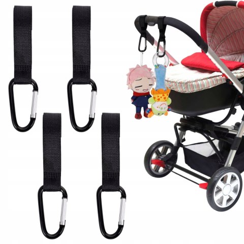 Hak haki do wózka dziecięcego Uchwyt na torbę 2szt