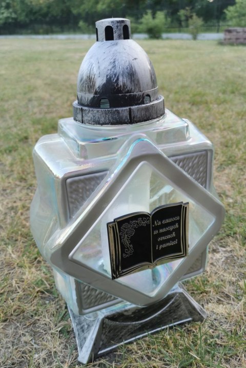 KAPLICZKA KWADRAT SREBRNA KSIĘGA ZNICZ KSIĘGA 32CM