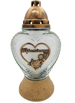 KRYSZTAŁOWY ZNICZ SERCE SZKLANE WSPOMINAMY (wybór)