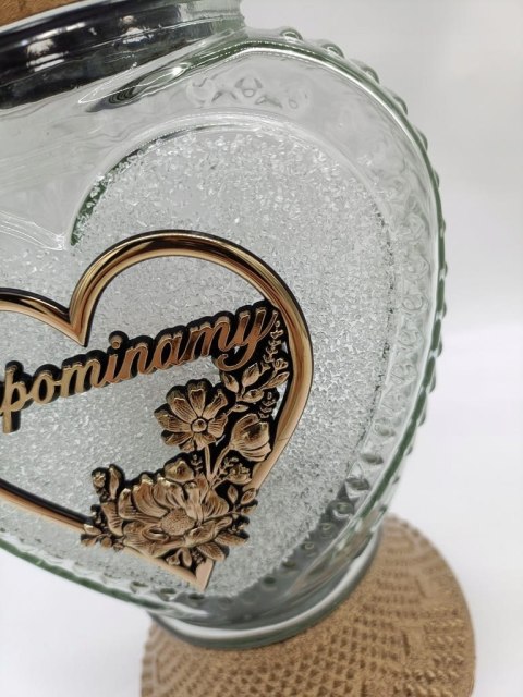 KRYSZTAŁOWY ZNICZ SERCE SZKLANE WSPOMINAMY (wybór)