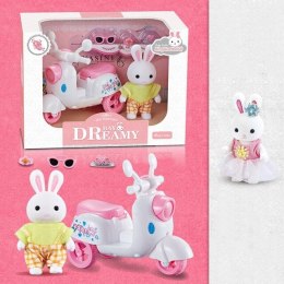 Króliczek i skuter mój słodki domek Prezent Meble