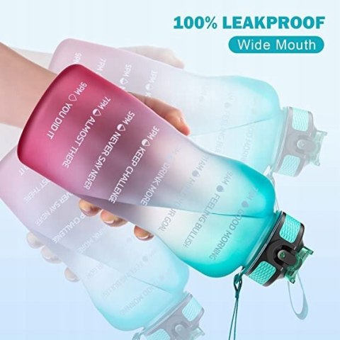 MYFOREST butelka na napoje ombre 1900 ml słomka