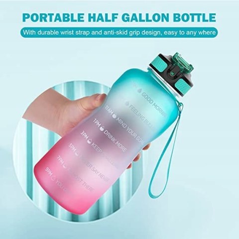 MYFOREST butelka na napoje ombre 1900 ml słomka