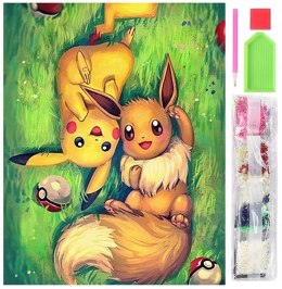 Malowanie diamentami MOZAIKA DIAMENTOWA POKEMON