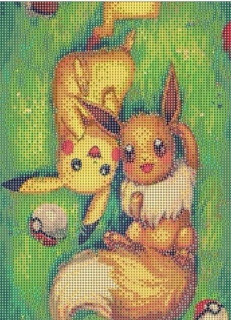 Malowanie diamentami MOZAIKA DIAMENTOWA POKEMON