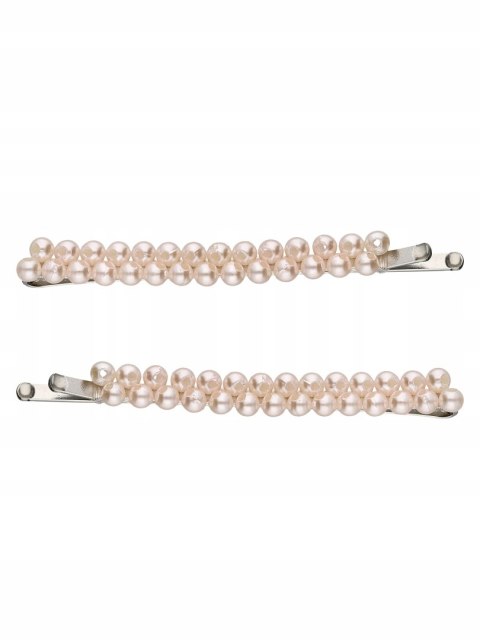 Satynowa gumka wsuwki z perełkami zestaw do wlosów